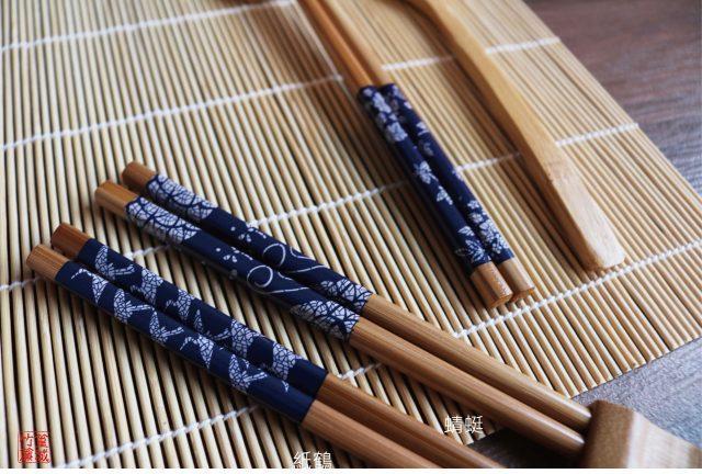 【篁城竹筷】印花系列竹筷子〔籃底三姊妹:蜻蜓+蝴蝶+紙鶴竹筷〕台灣製/環保筷/筷子/竹筷/伴手禮/婚禮