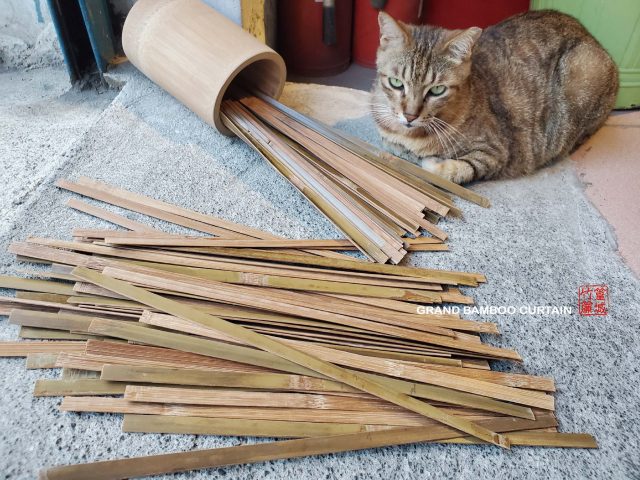 【篁城竹藝】【竹皮炭化-短竹條-寬1cmx長度:材料長長短短35-25cm】台灣桂竹DIY竹片/竹條/ 模型/竹造型
