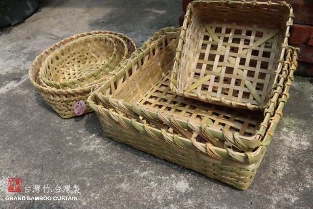 【篁城竹藝】〔方:蒸年糕用竹籃:小尺寸〕台灣竹.台灣製.蒸年糕.蘿蔔糕蒸籠.裝食物.收納籃/竹編籃，水果籃、收納籃